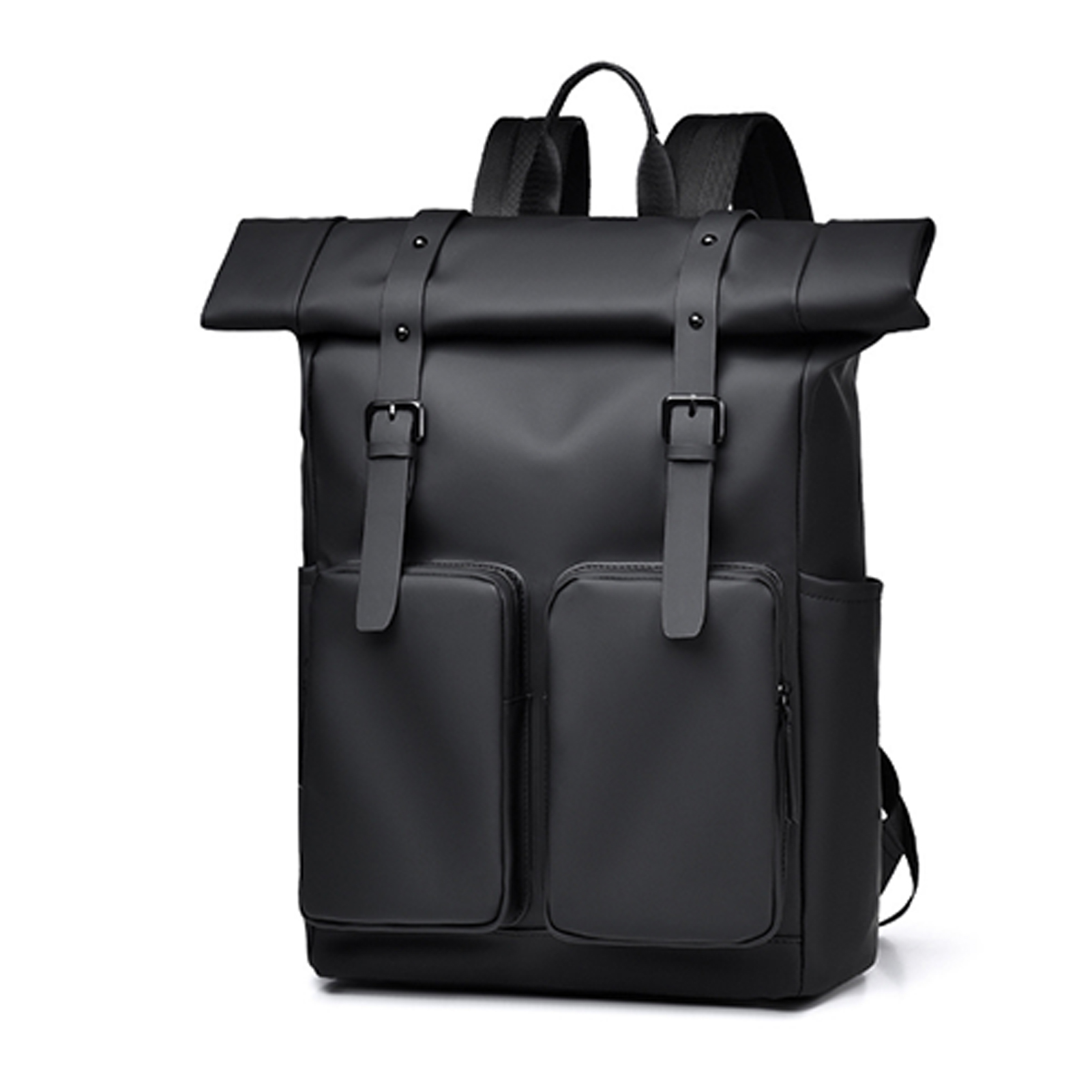Hiking Backpack Waterproof - กระเป๋าเป้แบบม้วนปิดด้านบน, กระเป๋าเป้กันน้ำสำหรับใส่แล็ปท็อป, ดีไซน์สำหรับผู้ชายและกีฬาที่ป้องกันการโจรกรรม, ใช้งานได้หลากหลาย, เหมาะสำหรับการเดินทาง, ปั่นจักรยาน,