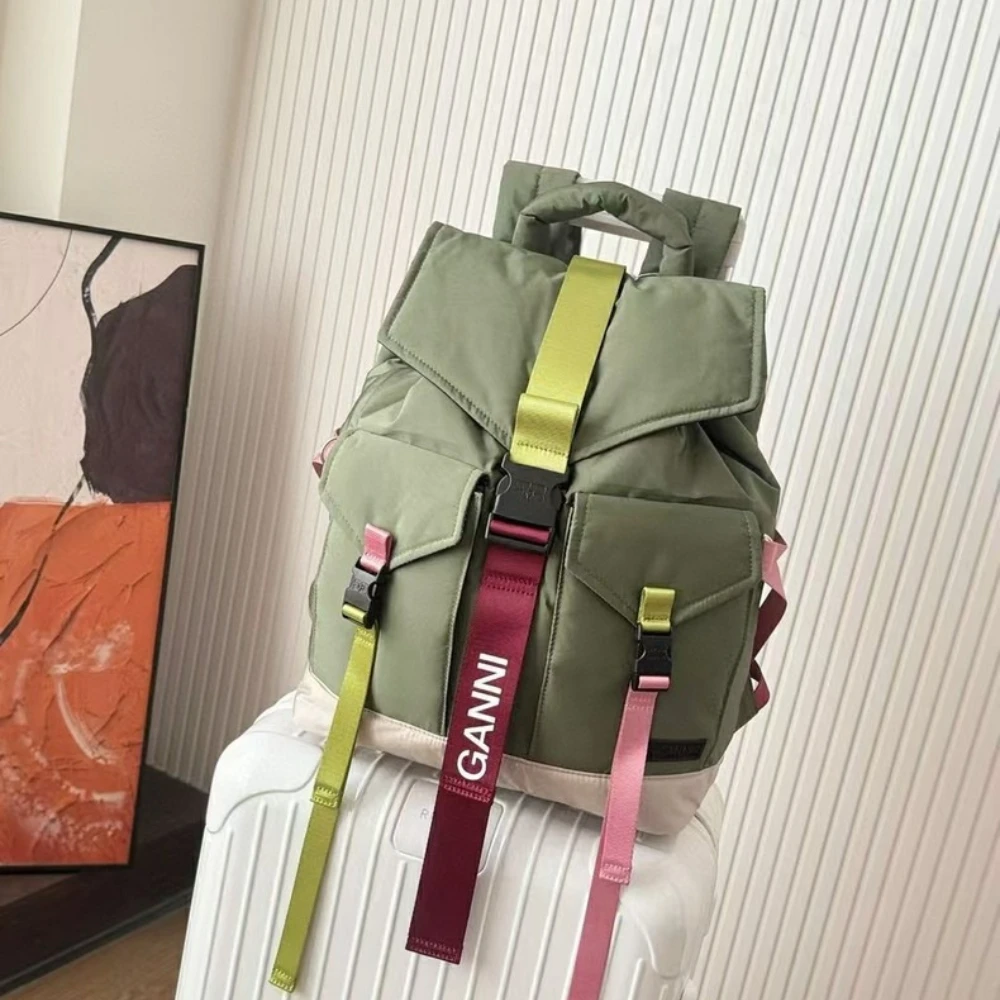 Canvas Backpack Casual - กระเป๋าเป้สะพายหลัง Re-Tech หรูหรา สำหรับผู้หญิง ความจุขนาดใหญ่ กระเป๋าอเนกประสงค์
