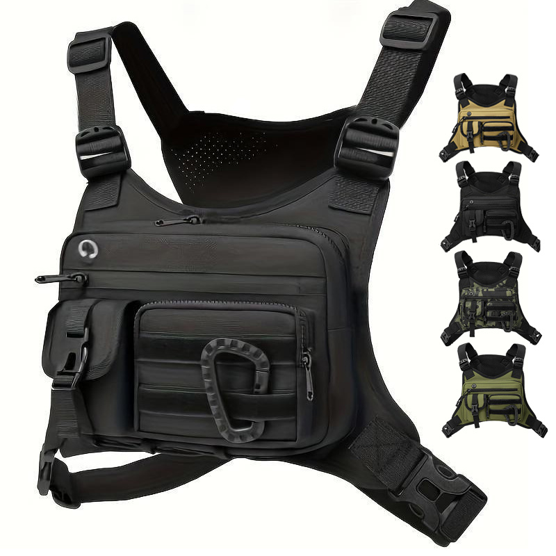 Urban Backpack Tactical - กระเป๋าคาดอกแบบสปอร์ตสำหรับกิจกรรมกลางแจ้ง ผู้ชาย ผู้หญิง กระเป๋าเป้สะพายหลัง กระเป๋าอเนกประสงค์ กระเป๋าเดินทาง