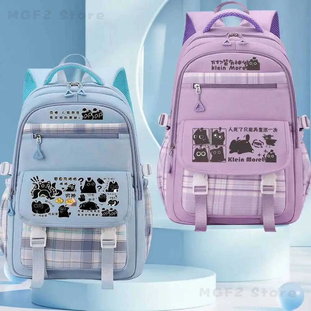 Canvas Backpack Casual - ลอร์ดออฟเดอะอะนิเมะมิสเตอรีส์ ไคลน์ มอเรตติ อะมอนกระเป๋าผ้าแคนวาส กระเป๋าเป้สะพายหลังนักเรียนคอสเพลย์ กระเป๋าลำลอง