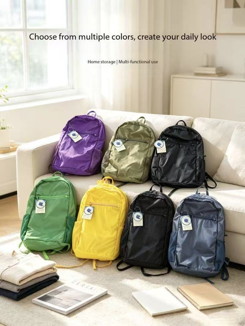 Canvas Backpack Casual - กระเป๋าเป้สะพายหลังสำหรับกิจกรรมกลางแจ้งและใช้เดินทางประจำวัน รุ่น Mont-Bell น้ำหนักเบา ความจุ 15