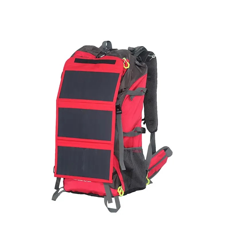 กระเป๋าเป้สะพายหลังติดแผงโซลาร - Hiking Backpack Waterproof บทวิจารณ์และราคา