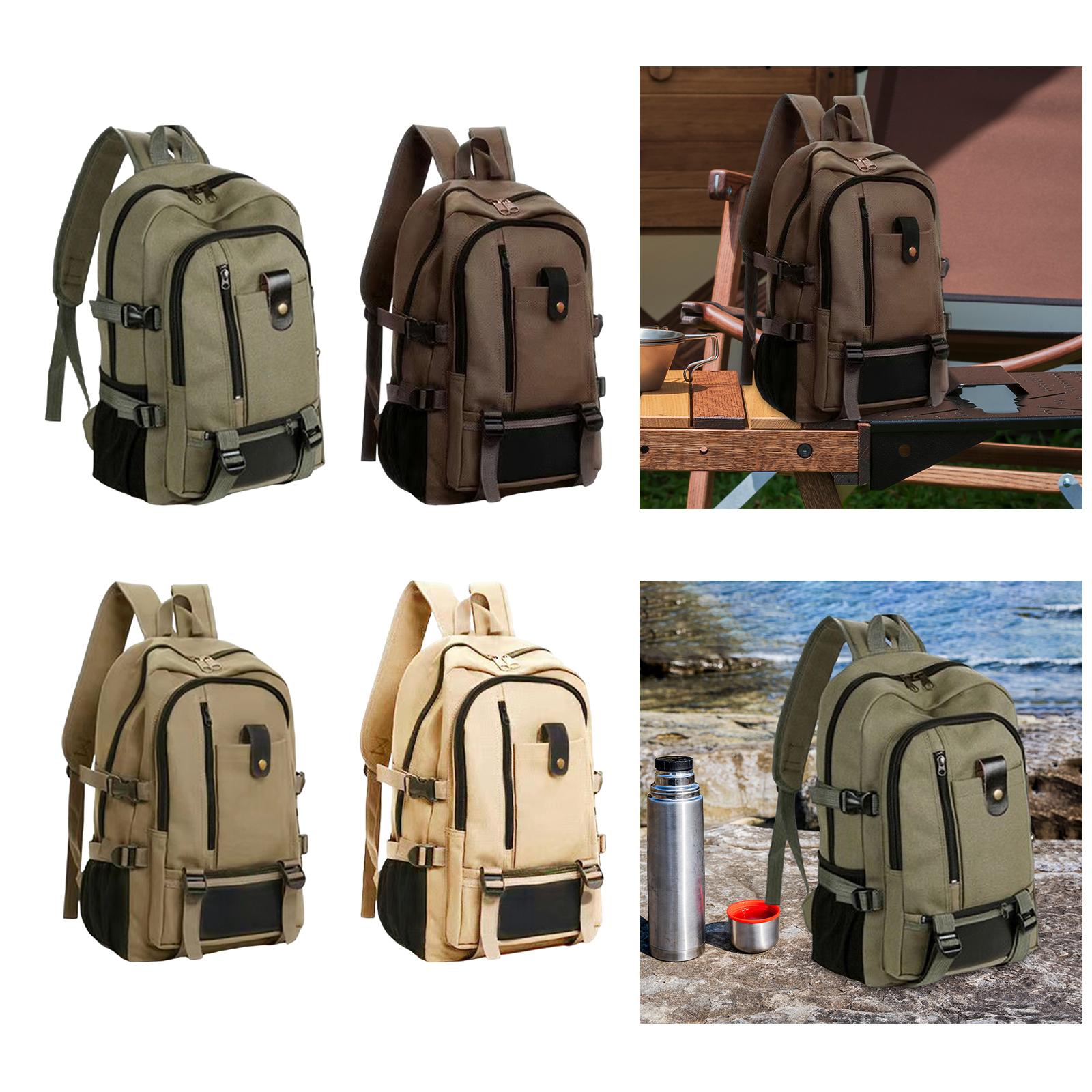 กระเป๋าเป้สะพายหลังผ้าแคนวาสขน - Canvas Backpack Casual บทวิจารณ์และราคา