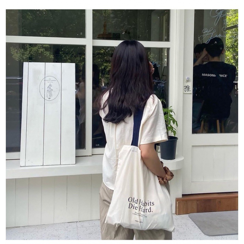 กระเป๋าผ้าแคนวาสสะพายไหล่ใบเดี - Canvas Backpack Casual บทวิจารณ์และราคา